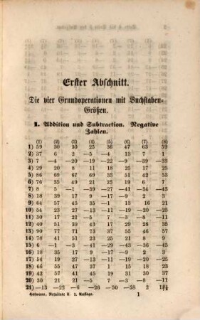 Resultate zu Hofmanns Aufgaben aus der Arithmetik und Algebra. 2