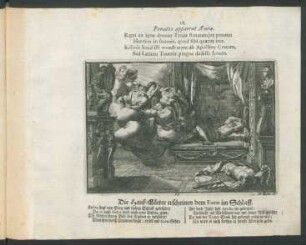 18. Penates apparent Aeneae. - Die Hauß-Götter erscheinen dem Eneas im Schlaff.