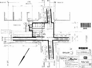 Stuttgart Schwabstraße: Baulos 11 u.12 Block K b. L Seyfferstr. Fußgängergeschoß Lageplan