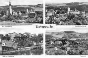 Zschopau. Ortsansichten, Ansichtskarte