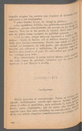 Capítulo LXVII - Cavilaciones