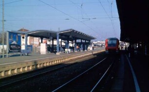 Reutlingen Bahnsteigüberdachung Dieseltriebwagen Baureihe 612