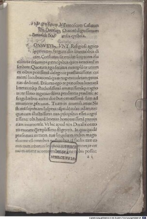 Annotationes in commentarios Servii Vergilianos : mit Gedicht auf das Werk und Widmungsbrief des Autors an Franciscus Casatus