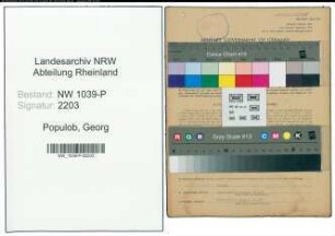 Entnazifizierung Georg Populoh , geb. 15.06.1883 (Landwirt)