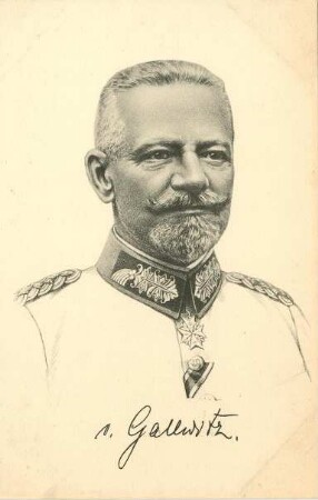 Erster Weltkrieg - Postkarten "Aus großer Zeit 1914/15". General Max von Gallwitz (1852-1937)