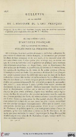 2: Actes d'état civil d'artistes français, [2] : tirés des archives nationales, publiés pour la première fois