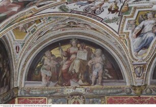 Freskenzyklus mit Personifikationen, Emblemen und Groteskendekorationen, Personifikation des Bürgerrechts (Lex civilis)