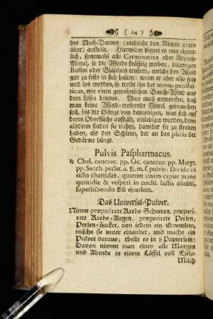 Pulvis Paspharmacus.