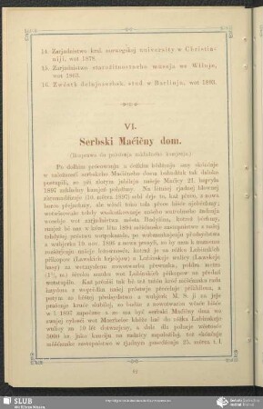 VI. Serbski Maćičny dom