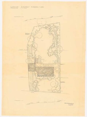 Garten Haendly, Marburg: Lageplan 1:100