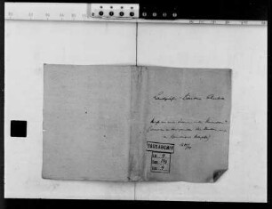 Briefe verschiedener Personen, u. a. Landgräfin Dorothea Charlotte