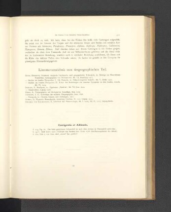 Literaturverzeichnis zum tiergeographischen Teil