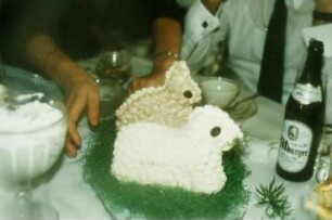 Dessert der Hochzeitsfeier