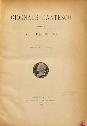 Il Giornale dantesco. 4 = NS, A. 1. 1897