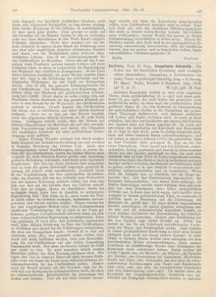 498-501 [Rezension] Sachsse, Eugen, Evangelische Katechetik