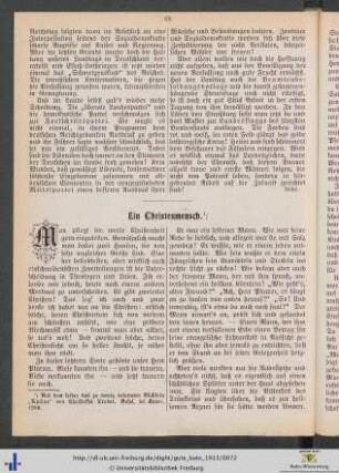 Ein Christenmensch.