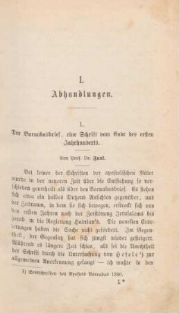 3-33 Der Barnabasbrief, eine Schrift vom Ende des ersten Jahrhunderts