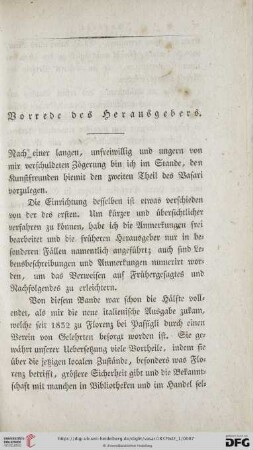 Vorrede des Herausgebers