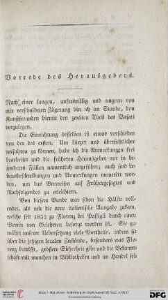 Vorrede des Herausgebers