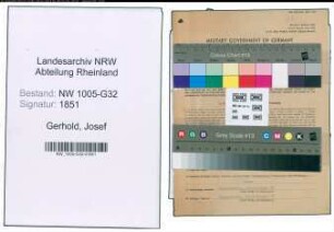 Entnazifizierung Josef Gerhold , geb. 30.05.1886 (Hauer)