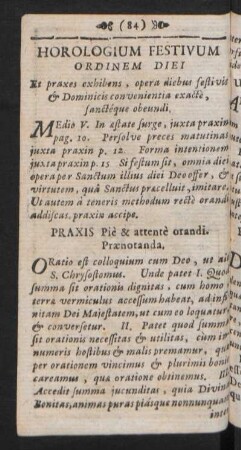 Horologium Festivum Ordinem Diei
