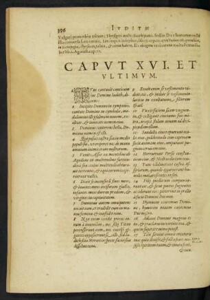 Caput XVI. Et Ultimum.