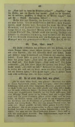 67. Es ist nicht Alles Gold, was glänzt