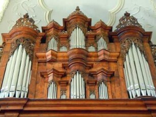 Quedlinburg - Orgel in der Blasiikirche : Barocke Orgel in der Blasiikirche. Aufgenommen in Quedlinburg am 9. September 2012