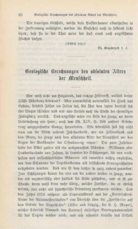 66-81 Geologische Berechnungen des absoluten Alters der Menschheit