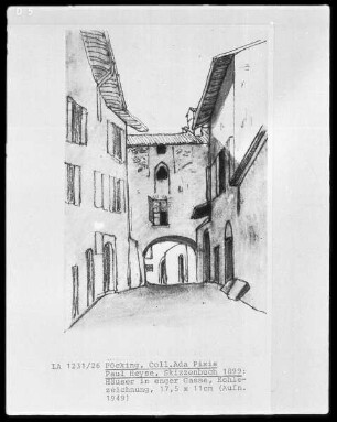 Häuser in einer engen Gasse