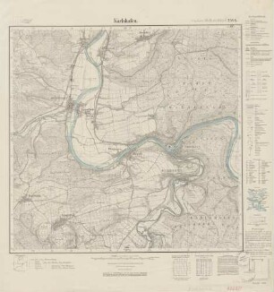 4322 (alte Nr.: 2444) Karlshafen, Meßtischblatt (4cm - Karte)