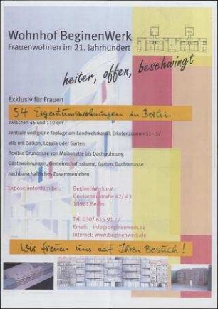 Wohnhof BeginenWerk heiter, offen, beschwingt