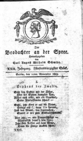 45. Stueck, 10. November 1823