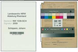 Entnazifizierung Johann Schippers , geb. 02.02.1900 (Werkmeister)