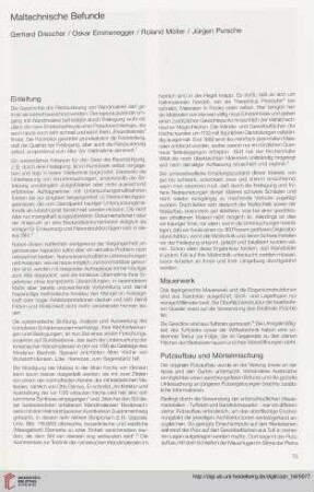 Maltechnische Befunde