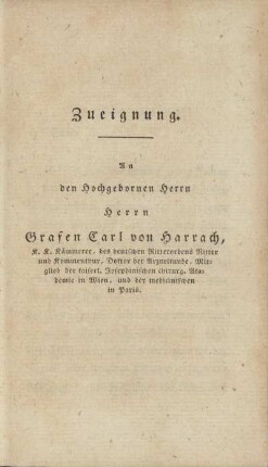 Zueignung.
