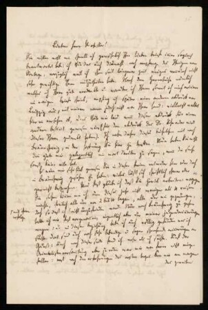 Nr. 36: Brief von Heinrich Ewald an August Dillmann, Göttingen, 1.11.1860