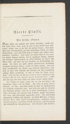 Vierte Classe. Die Fische. (Pisces.)