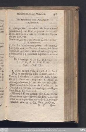 De Adverbiis Mire. Mirifice, & Mirum. Cap. XCIV.