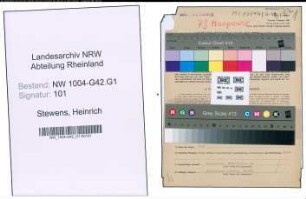 Entnazifizierung Heinrich Stewens , geb. 27.05.1896 (Sachbearbeiter)