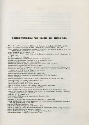 Literaturverzeichnis zum zweiten und dritten Teil