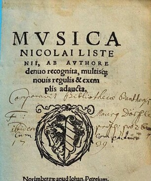 Mvsica Nicolai Listenii