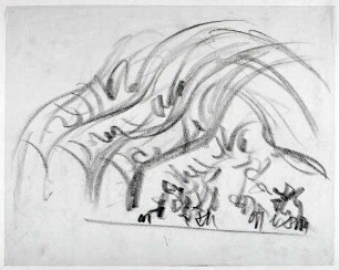 Skizze zu "Lebende Buddhas" (1923-1925)