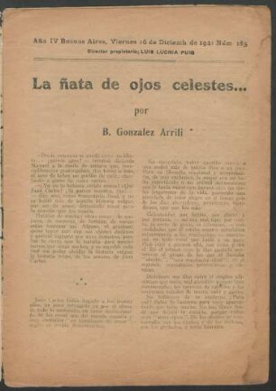La ñata de ojos celestes... [Parte única]