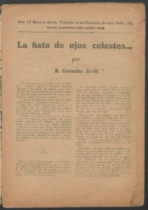 La ñata de ojos celestes... [Parte única]