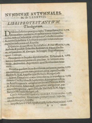 Libri Protestantium Theologorum.