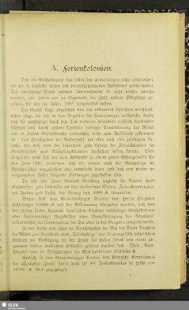 A. Ferienkolonien