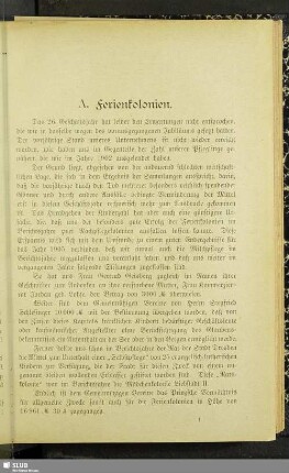 A. Ferienkolonien
