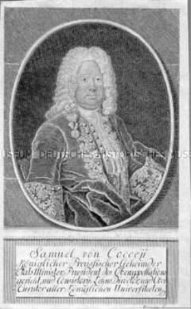 Bildnis des preußischen Großkanzlers Samuel von Cocceji
