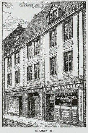 Hauptgeschäftsstelle des Bankhauses Gebr. Arnhold in Dresden, Waisenhausstraße 18/22